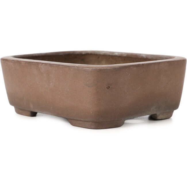 Pot à bonsaï rectangulaire non émaillé par Wabashi - 147 x 117 x 51 mm