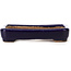 Pot à bonsaï rectangulaire bleu par Hattori - 87 x 65 x 16 mm