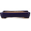 Rectangular blue bonsai pot by Hattori - 87 x 65 x 16 mm