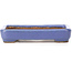 Rechteckige blaue Bonsaischale von Hattori - 87 x 65 x 16 mm