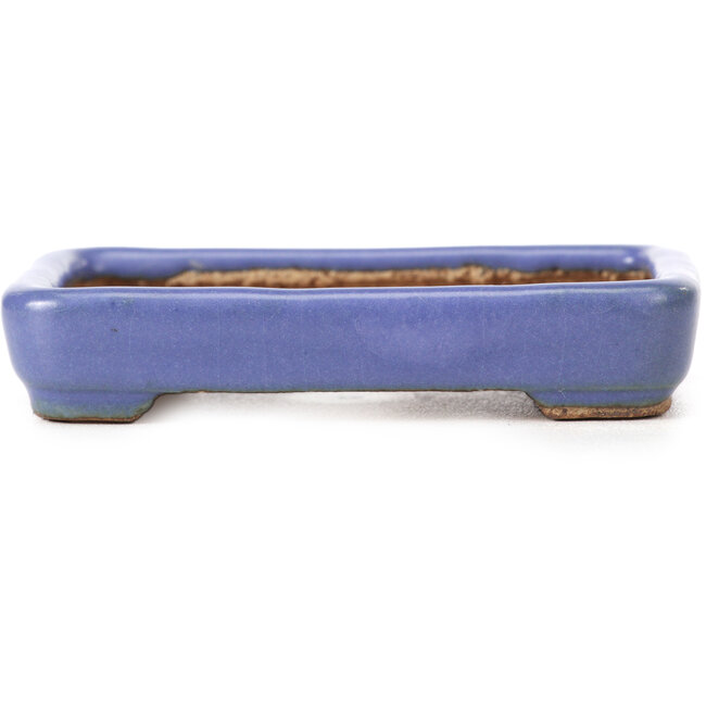 Rechthoekige blauwe bonsaipot van Hattori - 87 x 65 x 16 mm