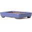 Rectangular blue bonsai pot by Hattori - 87 x 65 x 16 mm