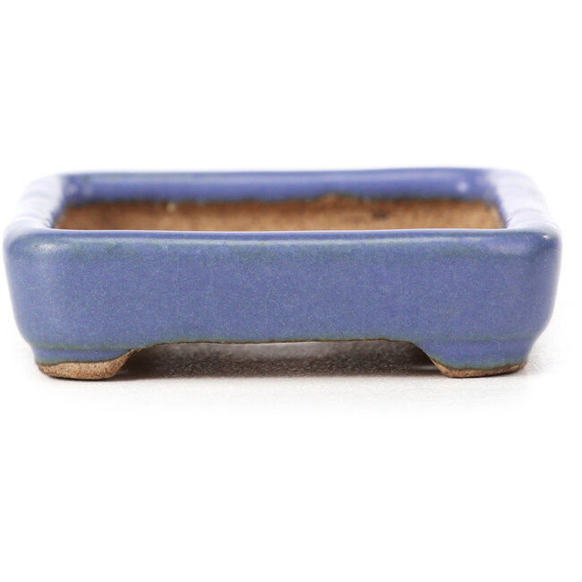 Vaso bonsai rettangolare blu di Hattori - 87 x 65 x 16 mm