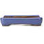 Rechteckige blaue Bonsaischale von Hattori - 87 x 65 x 16 mm