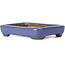 Rectangular blue bonsai pot by Hattori - 87 x 65 x 16 mm