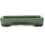 Rechthoekige groene bonsaipot van Hattori - 87 x 65 x 16 mm