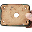 Pot à bonsaï vert rectangulaire par Hattori - 87 x 65 x 16 mm