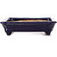 Quadratische blaue Bonsaischale von Hattori - 115 x 115 x 30 mm