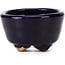 Round blue bonsai pot by Hattori - 63 x 63 x 38 mm