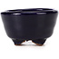 Round blue bonsai pot by Hattori - 63 x 63 x 38 mm