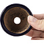 Pot à bonsaï rond bleu par Hattori - 63 x 63 x 38 mm