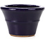 Round blue bonsai pot by Hattori - 79 x 79 x 53 mm