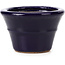 Round blue bonsai pot by Hattori - 79 x 79 x 53 mm