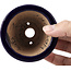 Pot à bonsaï rond bleu par Hattori - 79 x 79 x 53 mm
