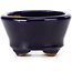 Vaso per bonsai rotondo blu di Hattori - 64 x 64 x 36 mm