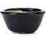 Round blue bonsai pot by Hattori - 78 x 78 x 37 mm