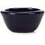 Runde blaue Bonsaischale von Hattori - 65 x 65 x 31 mm