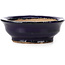 Runde blaue Bonsaischale von Hattori - 73 x 73 x 27 mm