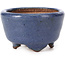 Round blue bonsai pot by Hattori - 64 x 64 x 37 mm