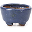 Pot à bonsaï rond bleu par Hattori - 64 x 64 x 37 mm