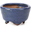 Pot à bonsaï rond bleu par Hattori - 64 x 64 x 37 mm