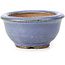 Round blue bonsai pot by Hattori - 62 x 62 x 32 mm