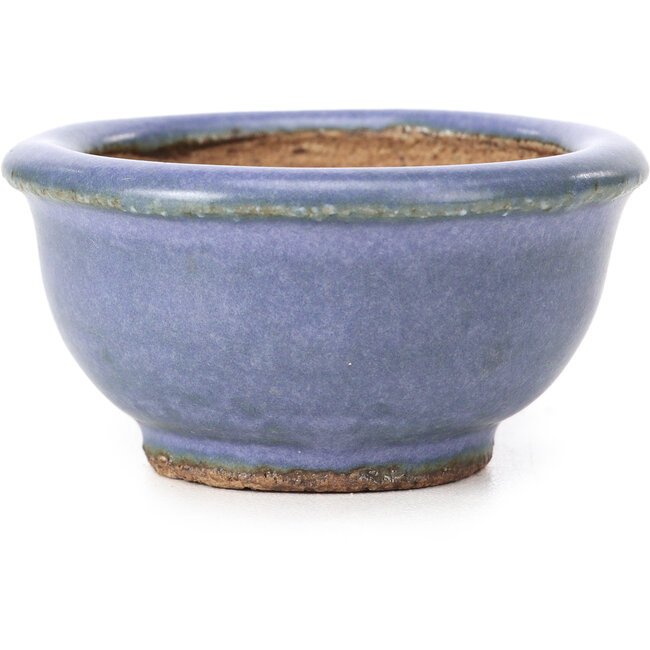 Vaso per bonsai rotondo blu di Hattori - 62 x 62 x 32 mm