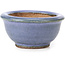 Round blue bonsai pot by Hattori - 62 x 62 x 32 mm