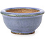 Round blue bonsai pot by Hattori - 62 x 62 x 32 mm