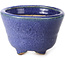 Pot à bonsaï rond bleu par Hattori - 85 x 85 x 56 mm