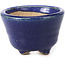 Vaso per bonsai rotondo blu di Hattori - 85 x 85 x 56 mm