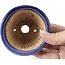 Pot à bonsaï rond bleu par Hattori - 85 x 85 x 56 mm