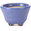 Maceta de bonsái redonda azul de Hattori - 85 x 85 x 58 mm