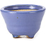 Round blue bonsai pot by Hattori - 85 x 85 x 58 mm