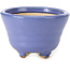 Pot à bonsaï rond bleu par Hattori - 85 x 85 x 58 mm