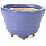 Maceta de bonsái redonda azul de Hattori - 85 x 85 x 58 mm