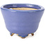 Pot à bonsaï rond bleu par Hattori - 85 x 85 x 58 mm
