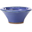 Pot à bonsaï rond bleu par Hattori - 99 x 99 x 42 mm
