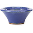 Vaso per bonsai rotondo blu di Hattori - 99 x 99 x 42 mm