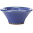 Vaso per bonsai rotondo blu di Hattori - 99 x 99 x 42 mm