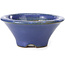 Pot à bonsaï rond bleu par Hattori - 98 x 98 x 45 mm
