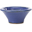 Vaso per bonsai rotondo blu di Hattori - 98 x 98 x 48 mm