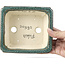 Pot à bonsaï rectangulaire bleu par Fuka - 152 x 136 x 60 mm