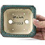 Pot à bonsaï rectangulaire bleu par Fuka - 111 x 101 x 47 mm