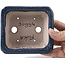 Pot à bonsaï rectangulaire bleu par Fuka - 111 x 101 x 48 mm