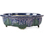 Mokko blue bonsai pot by Fuka - 169 x 148 x 50 mm