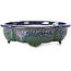 Mokko blue bonsai pot by Fuka - 169 x 148 x 50 mm