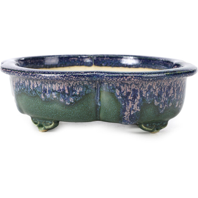 Maceta de bonsái azul Mokko de Fuka - 169 x 148 x 50 mm