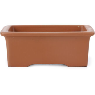 Seto Yaki 115 mm rectangular unglazed bonsai pot by Seto Yaki, Seto