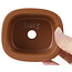 Maceta de bonsái rectangular sin esmaltar de Seto Yaki - 106 x 91 x 48 mm